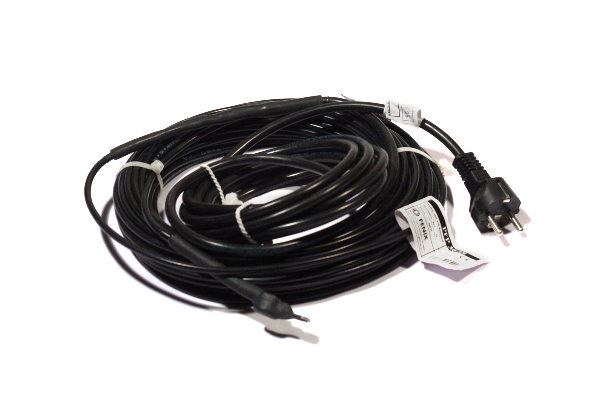 

Кабель Fenix PFP 30 Вт/м со встроенным термостатом для обогрева кровли, труб и водостоков длина 114