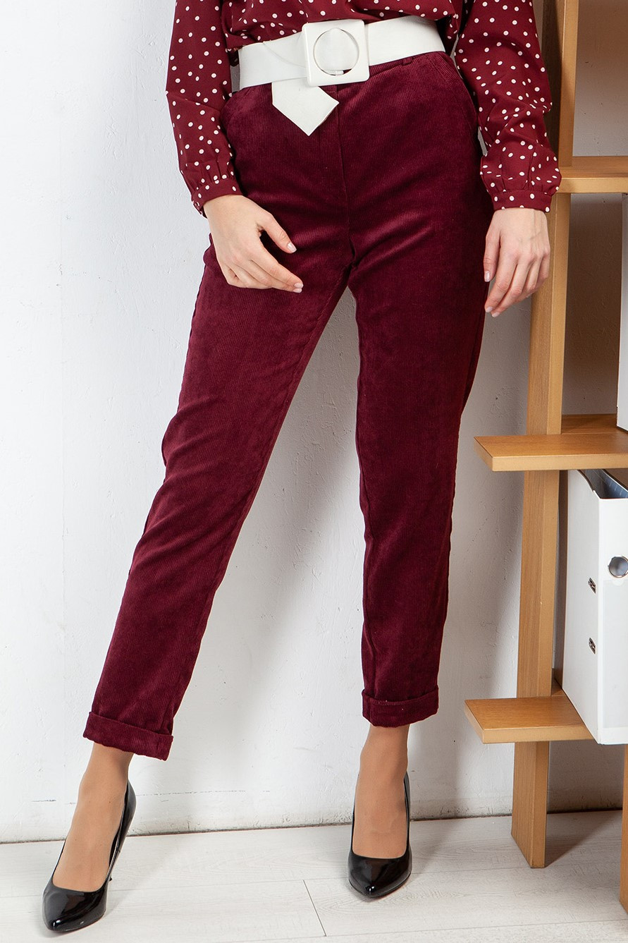 

Брюки женские LadyLike 171180058 40 бордовые