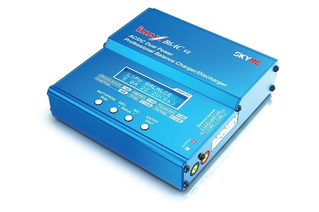 

Зарядное устройство SkyRC iMAX B6AC V2 6A/50W с/БП универсальное (SK-100008)