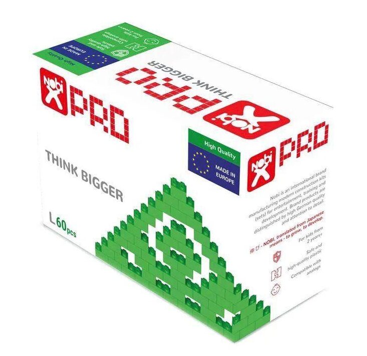 

Конструктор NOBI "Pro L 60", зеленый, 60дет., в коробке 27*19*12,5см (10.22.60.003)