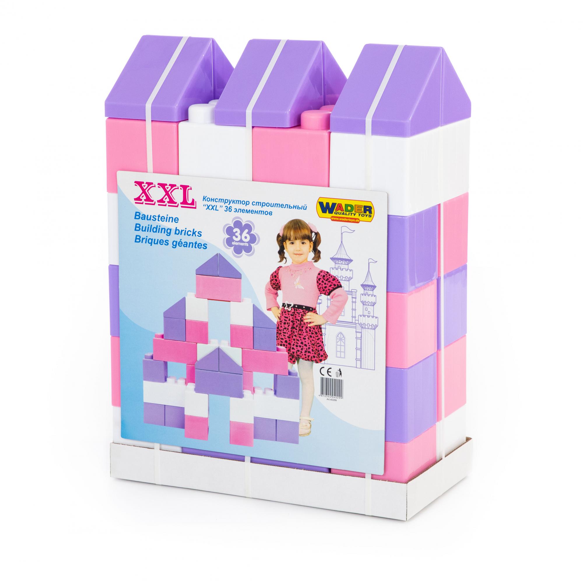 

Конструктор строительный "XXL", 36 элементов, 44,5*23*60см, ТМ Полесье (1шт) (40299)