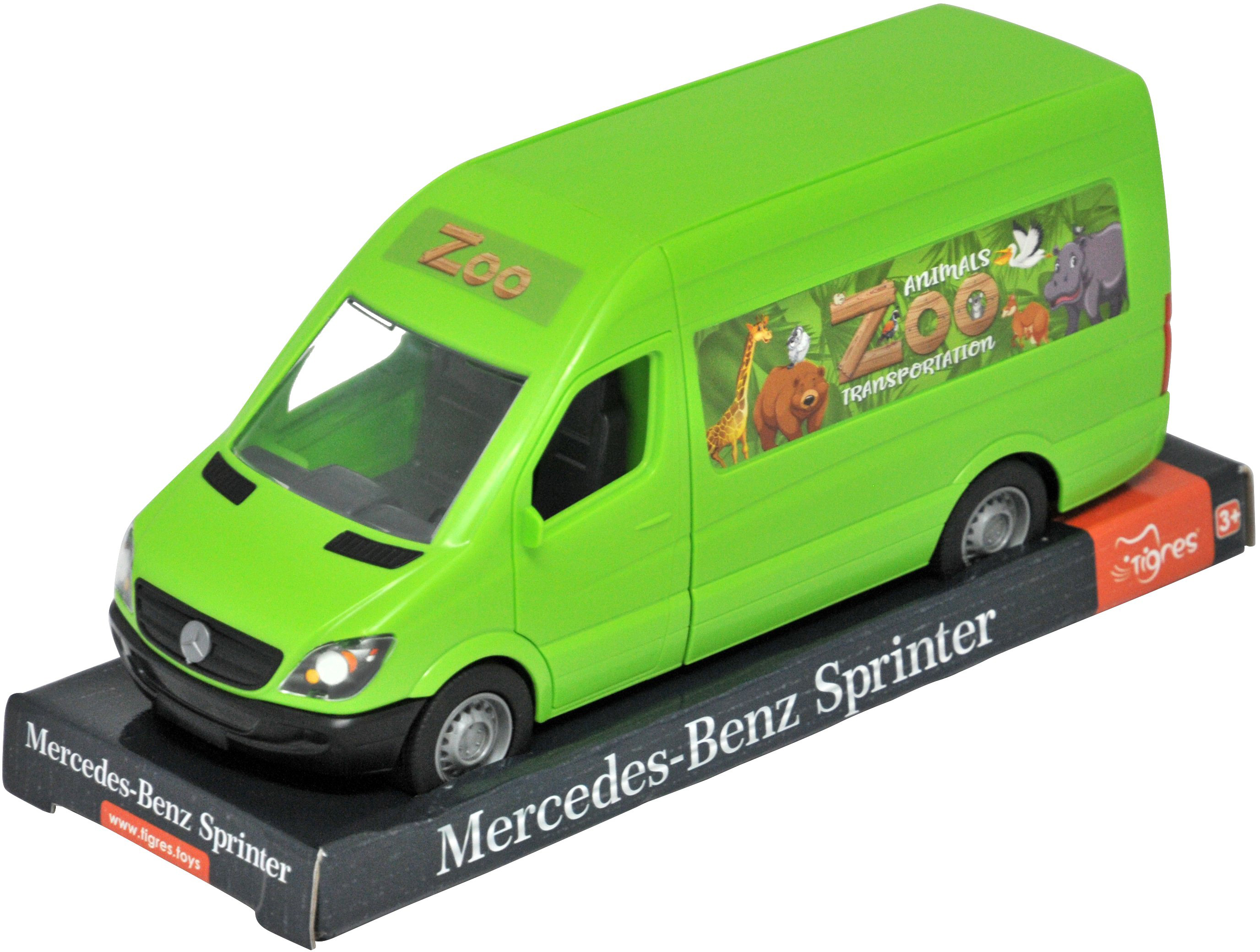 

Автомобиль Mercedes-Benz Sprinter, грузовой, зеленый, на планшетке 12*28*10см, TM Wader (39715)