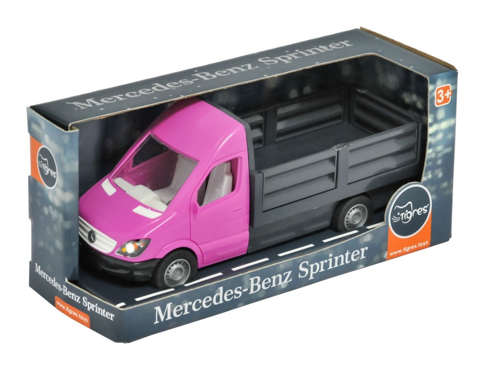 

Автомобиль "Mercedes-Benz Sprinter" бортовой (розовый), Tigres (39674)