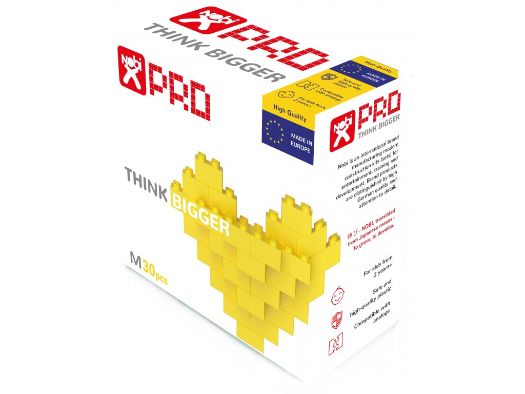

Конструктор NOBI "Pro М 30", желтый, 30дет., в коробке 19*19*9см (10.22.30.005)