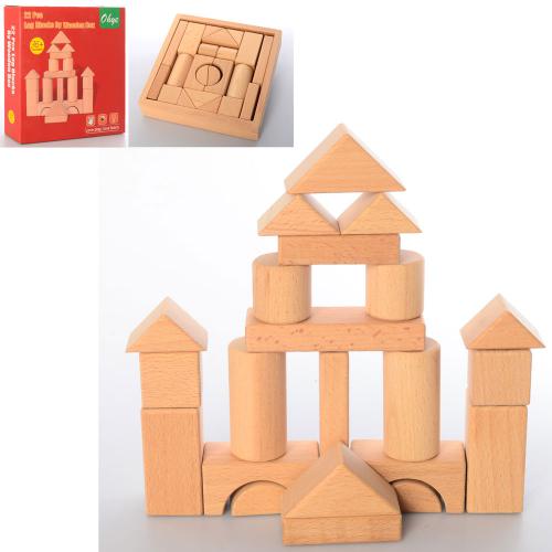 

Деревянная игрушка Городок 22 детали, в коробке 18*18,5*4,5см (MD2456)