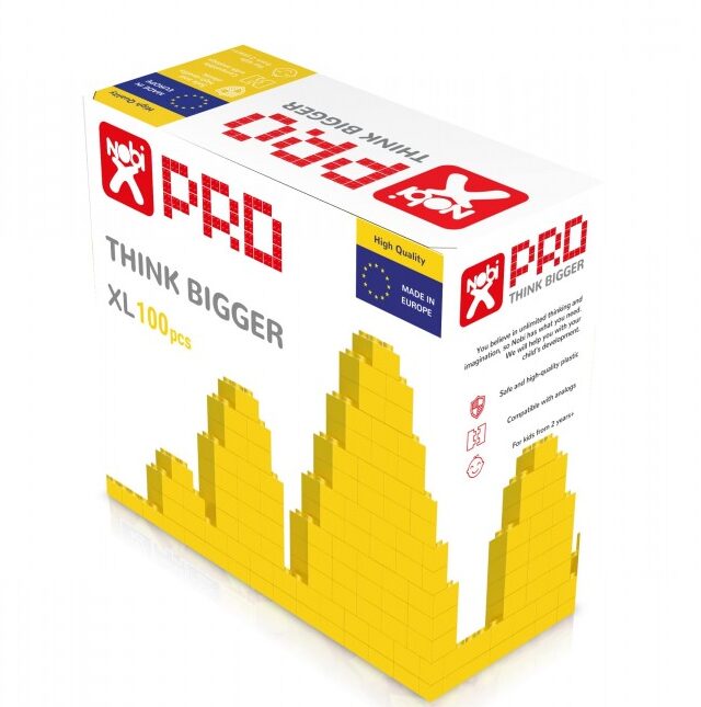 

Конструктор NOBI "Pro XL 100", желтый, 100дет., в коробке 29*28*12см (10.22.100.005)