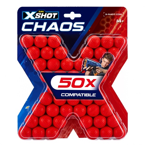 

Набор шариков X-Shot CHAOS, 50шт, на планш. 24*20см (36327Z)