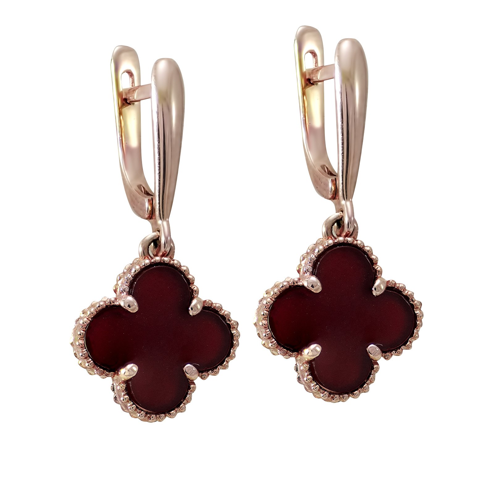 

Серьги из красного золота с агатами 1749650