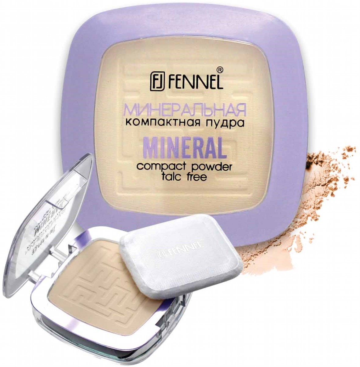 Пудра минеральная без талька Fennel Mineral powder Медиум 8 г ...