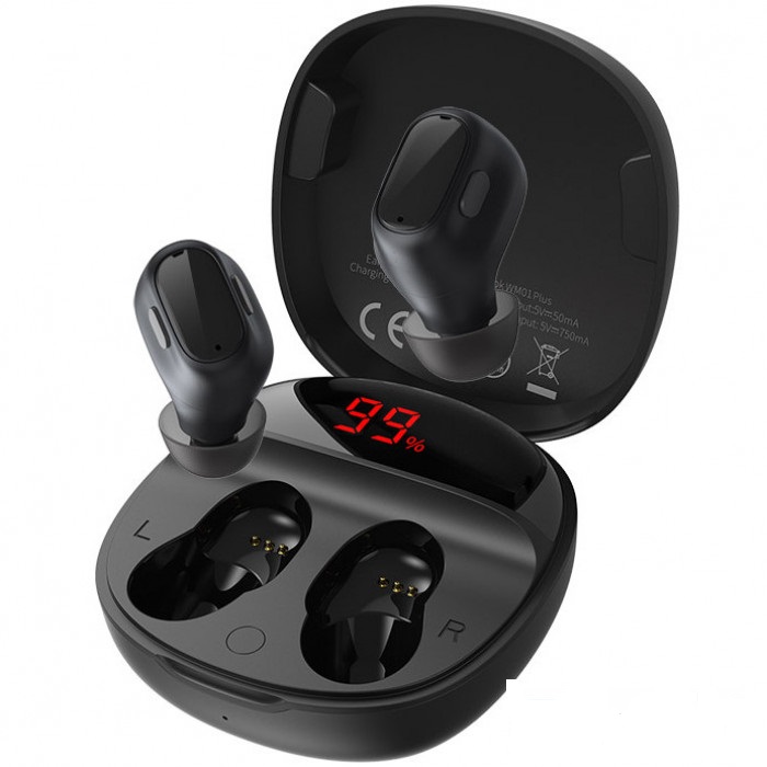

Бездротові навушники Baseus WM01 Bluetooth Black (NGWM01P-01)