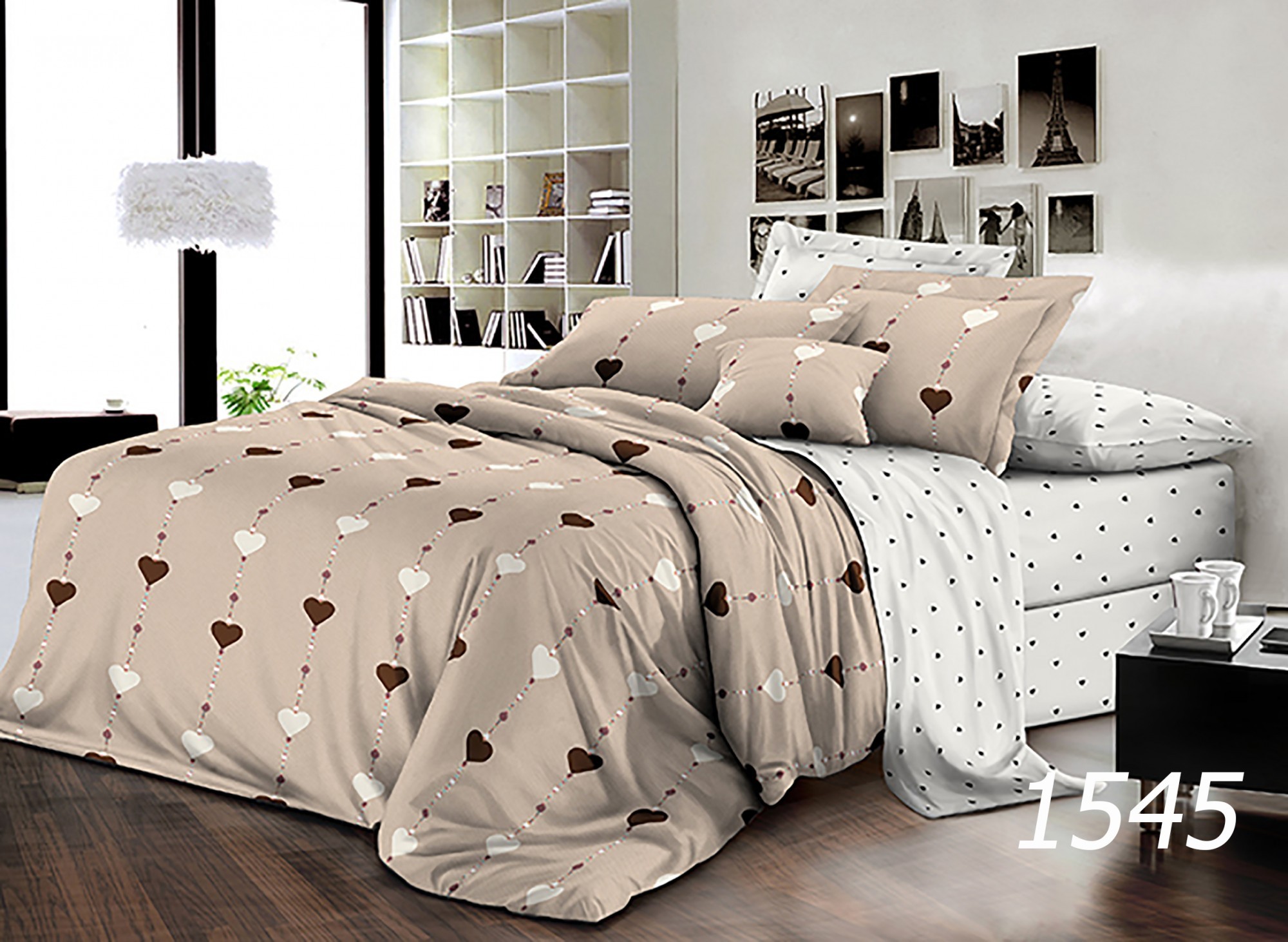 

Комплект постельного белья поплин семейный Merryland (King-1545)