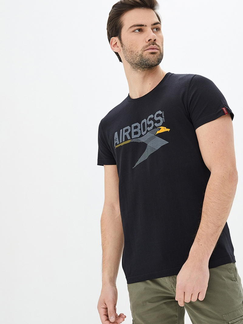 

Мужская футболка Airboss Metal eagle  Black, Мужская футболка Airboss Metal eagle S Black