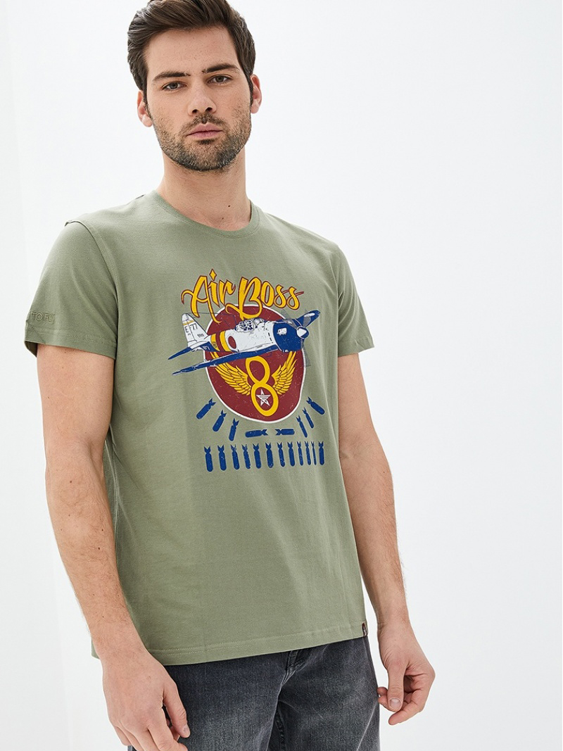 

Мужская футболка Airboss Red sun  Olive, Мужская футболка Airboss Red sun XL Olive