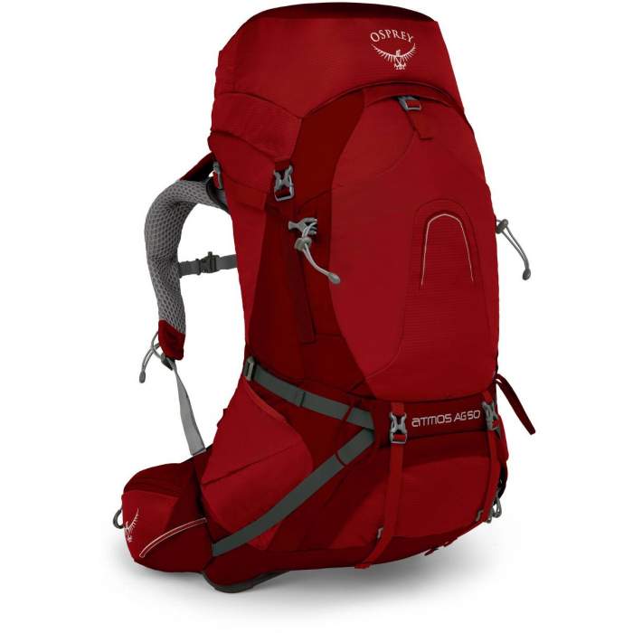 

Рюкзак Osprey Atmos AG 50 M Rigby Red червоний