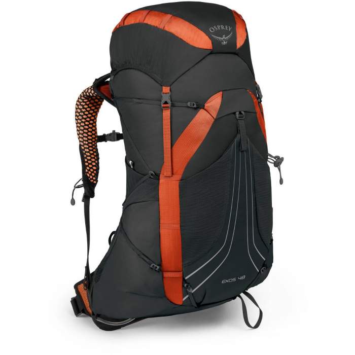 

Рюкзак Osprey Exos 48 M Blaze Black чорний