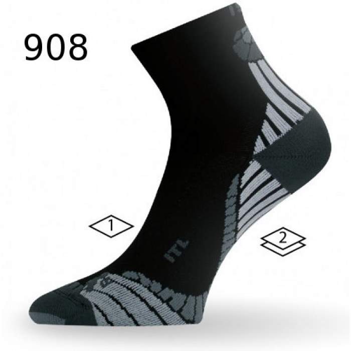 

Шкарпетки Lasting ITL  908 чорний/сірий, Шкарпетки Lasting ITL L 908 чорний/сірий