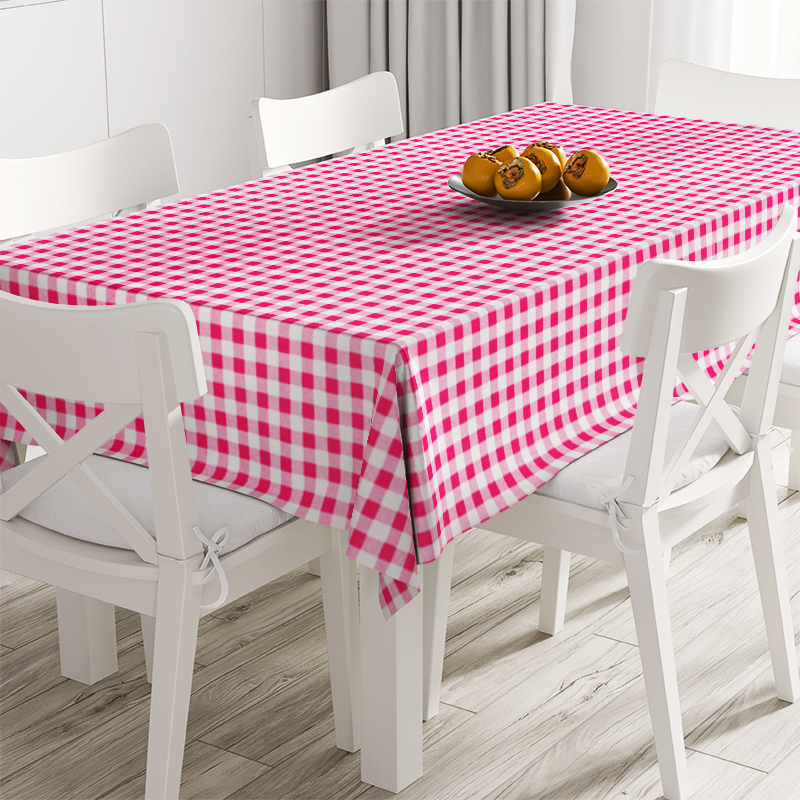 

Скатерть Time Textile Клетка розовая 1,5 см Розовый TT106652 Ø160 см