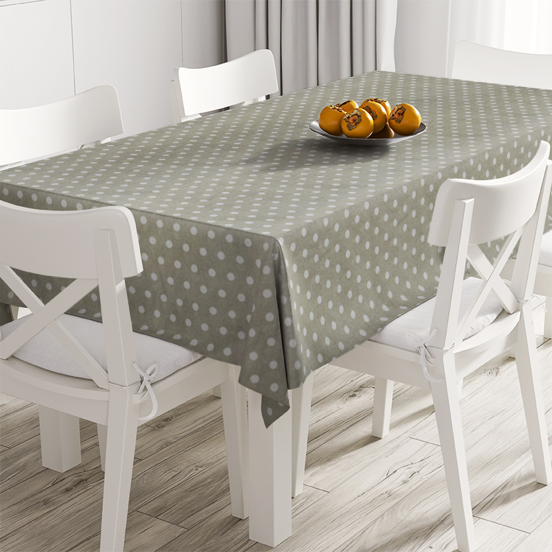 

Скатерть в горошек Van Gogh Beige Time Textile с акриловой пропиткой Бежевый TT130543 100x140