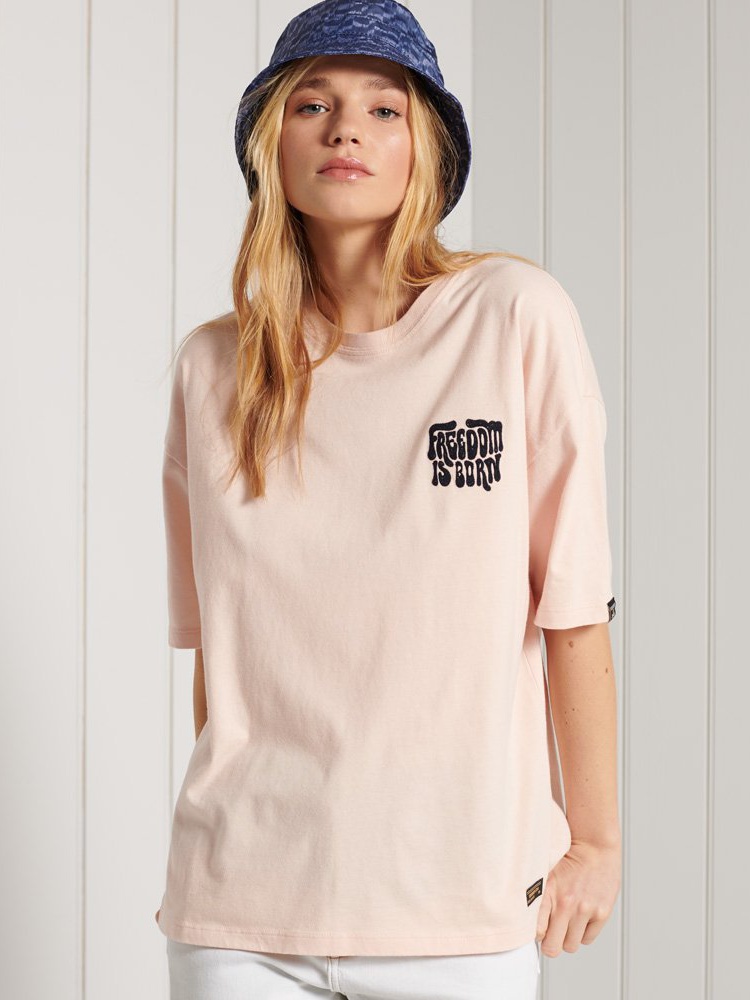 

Футболка Superdry Military Narrative Boxy Tee W1010468A-5FE S (10) Almond Buff