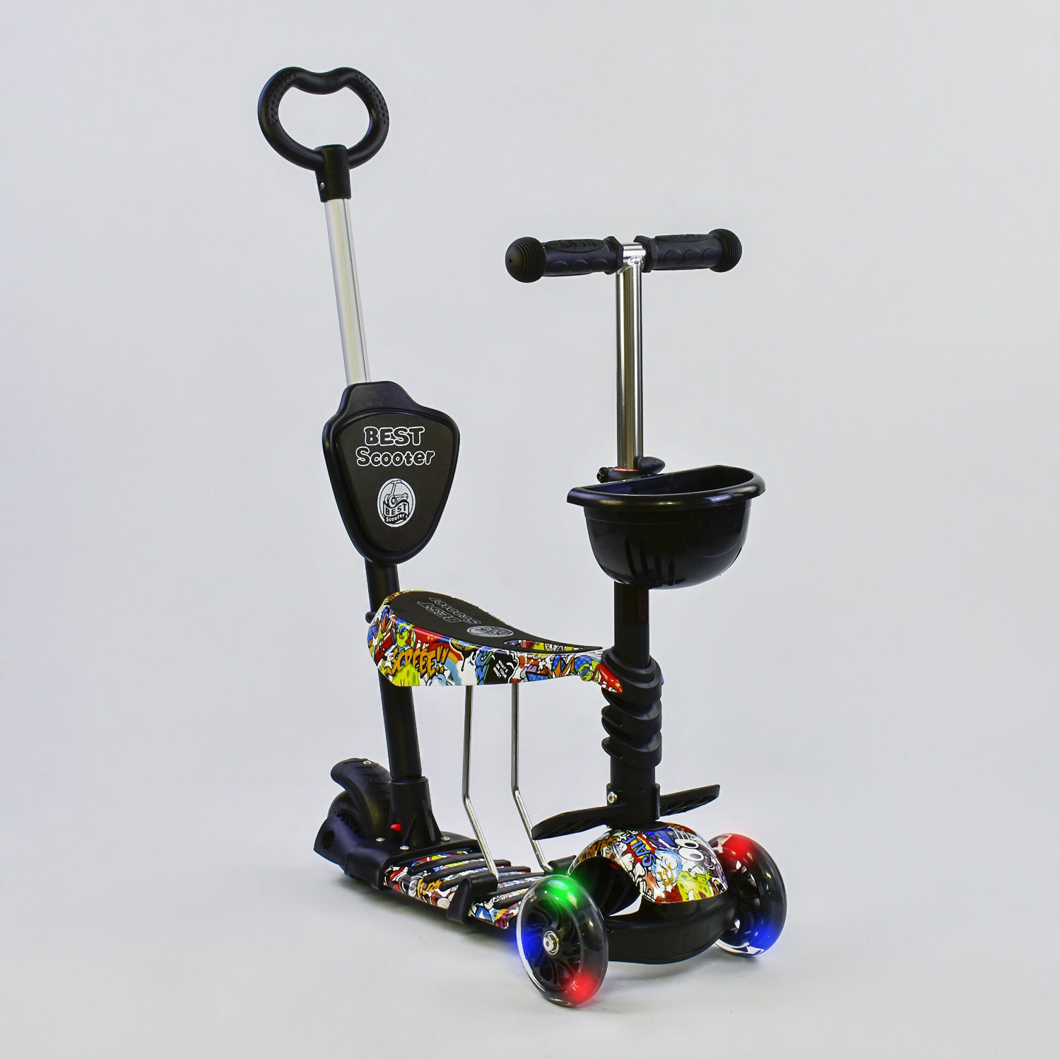 

Самокат 5 в 1 Best Scooter ABSTRACTION (SC8869)