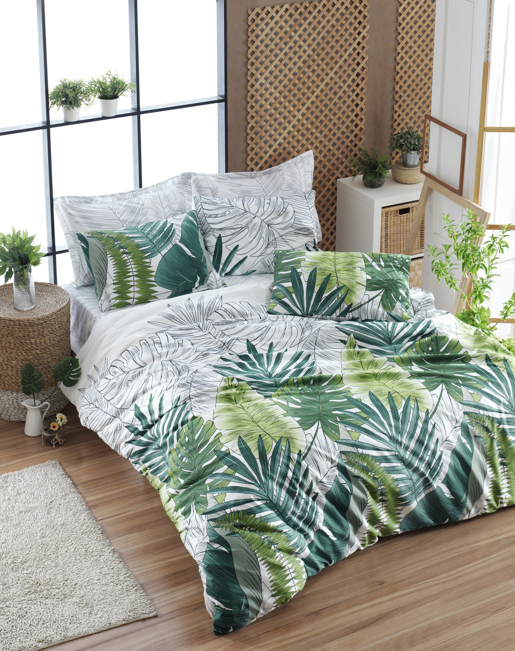 

Постельное белье Lotus Home Perfect Ranforce - Freshness зеленый евро