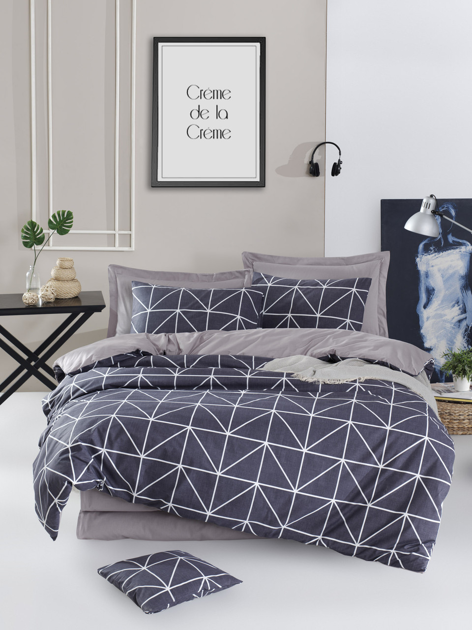 

Постельное белье Lotus Home Perfect Ranforce - Livo антрацит евро