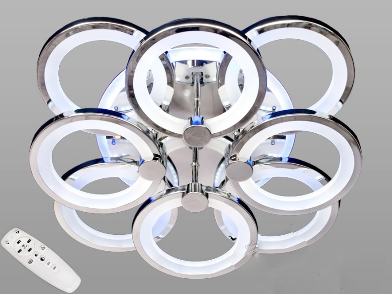 

Люстра LED-люстра с диммером и RGB подсветкой, 140W 8022/4+4HR LED (LI10257)