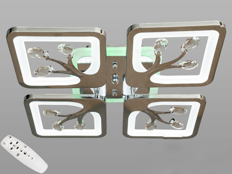 

Люстра LED-люстра с диммером и RGB подсветкой, 70W S8157/4HR LED (LI10280)