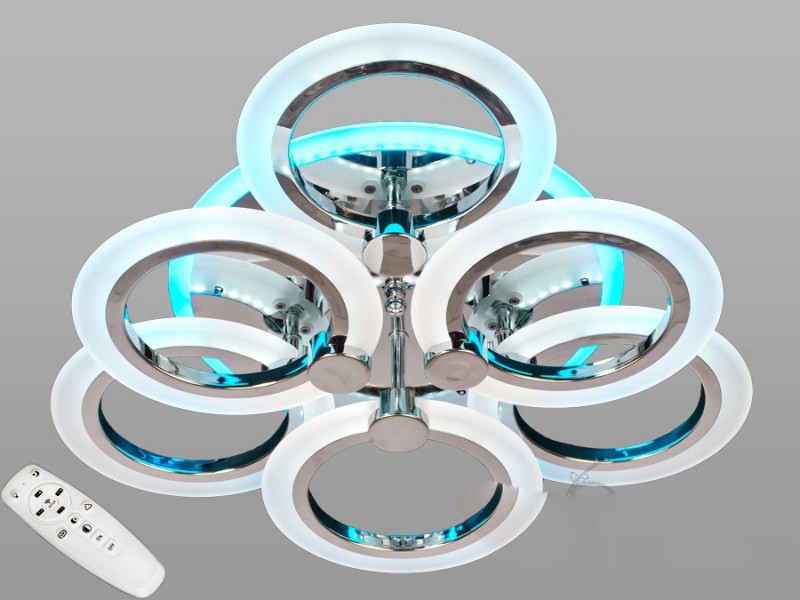 

Люстра LED-люстра с диммером и RGB подсветкой, 75W A8022/3+3HR LED (LI10258)