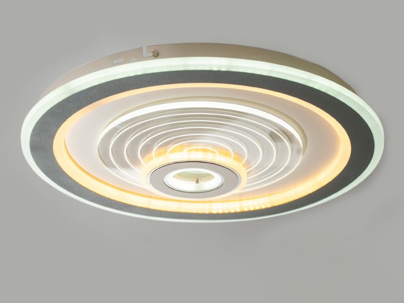 

Люстра Потолочная светодиодная панель с диммером 110W MX1703-490A WH+GR dimmer (LI10360)