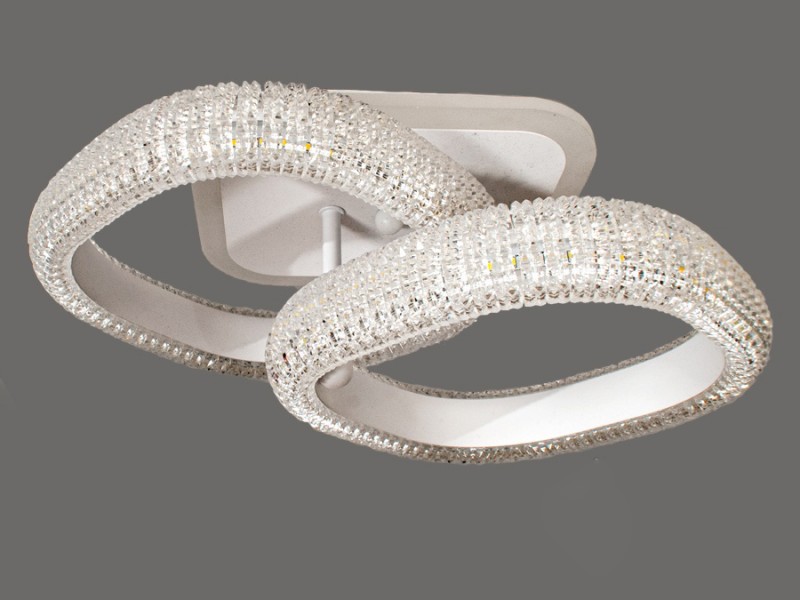 

Люстра Потолочная LED-люстра с диммером и подсветкой, 45W MX66002/2S WH LED (LI10314)