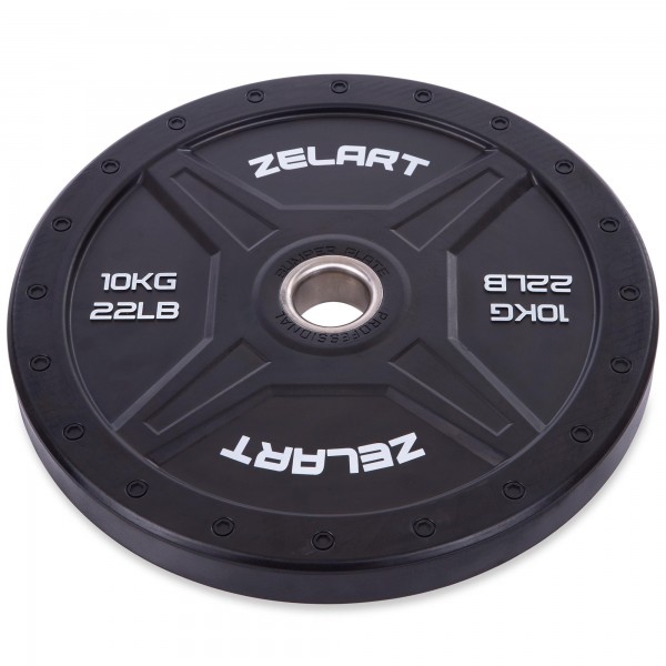 

Бамперные диски для кроссфита Zelart TA-2258-10 Bumper Plates 10кг (MR12828)