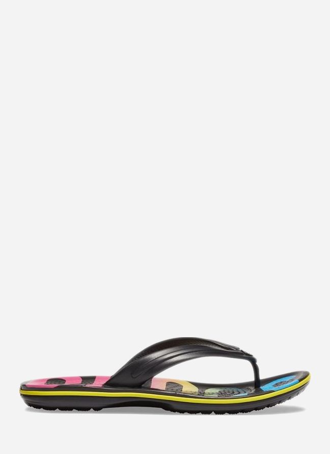 

Вьетнамки Crocs Crocband Printed Flip Blk/Mlti 205943-0C4 45-46 (M11) 28 см Черные