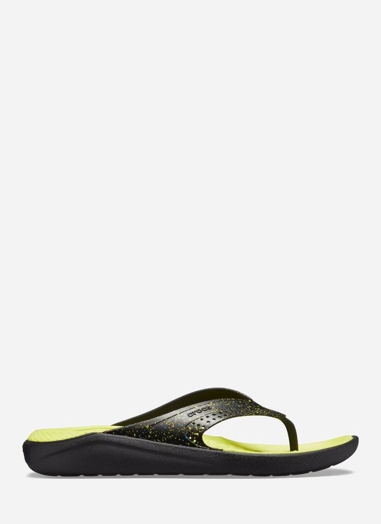 

Вьетнамки Crocs Jibbitz Literide Hyper Bold Flip Unisex 205940-060 39-40 (M7-W9) 24.6 см Черные