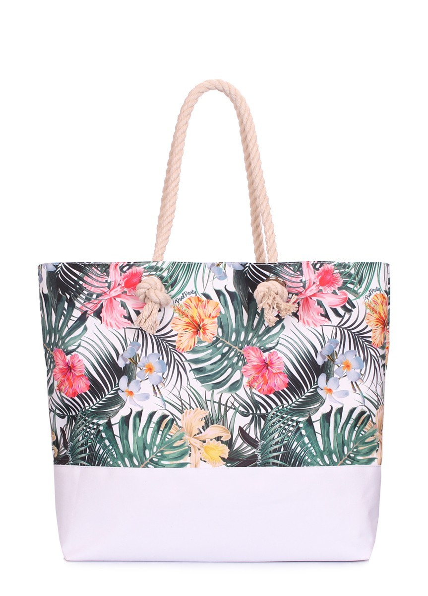 

Пляжная сумка Poolparty palmbeach-tropic с тропическим принтом