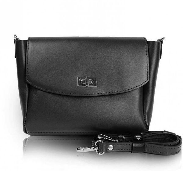 

Кожаная женская сумка The Wings Mini Cross черная TW-MINICROSS-BLACK-KSR