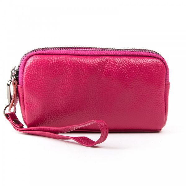 

Женская кожаная косметичка Cosmetic bag 6002-4 rose