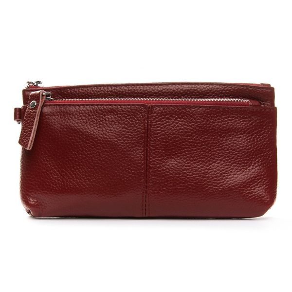 

Женская кожаная косметичка Cosmetic bag A-00276-2 bordo