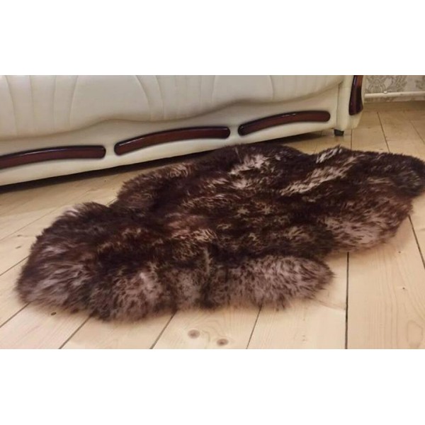 

Шкура из овчины Lizhnyk (С307) овечья накидка меховая коричневая
