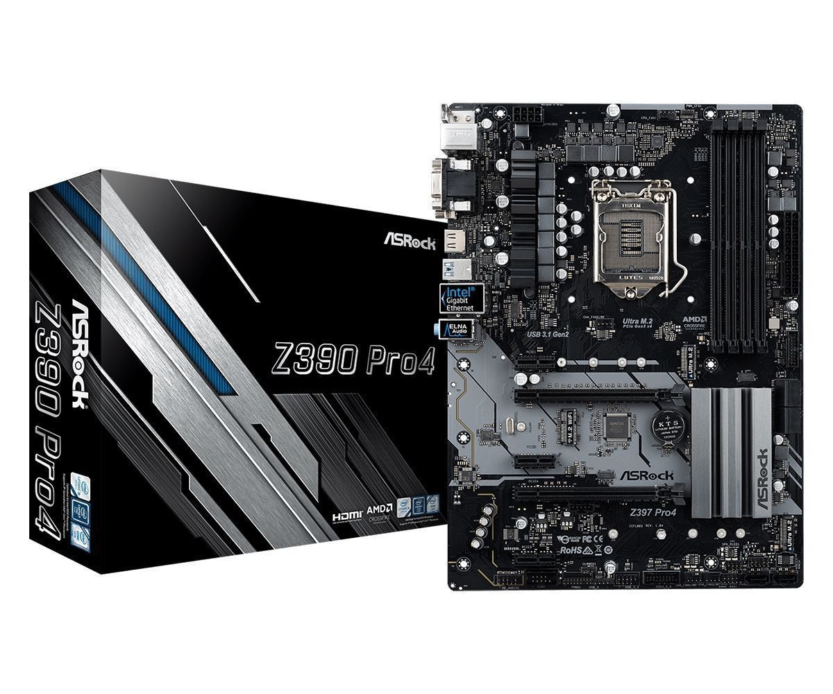 

Материнская плата ASRock Z390 PRO4 (s1151, Intel Z390)