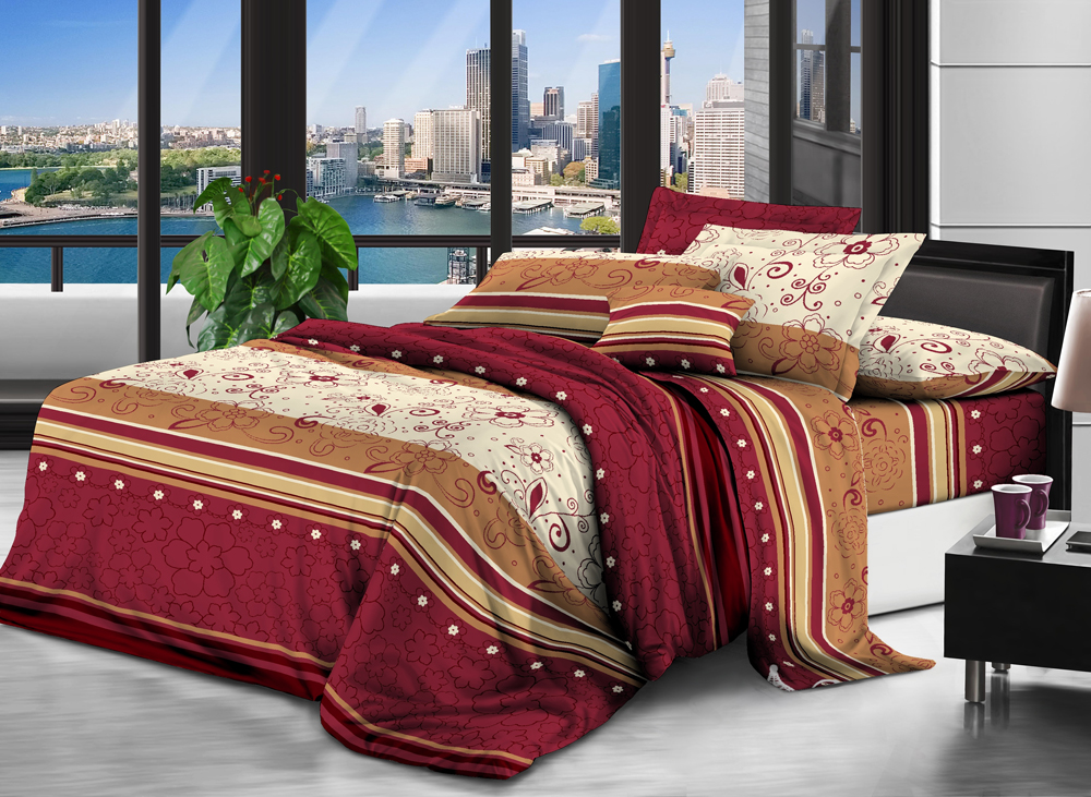 

Комплект постельного белья Modern Микросатин 15-0104 Quince Семейный 160х220