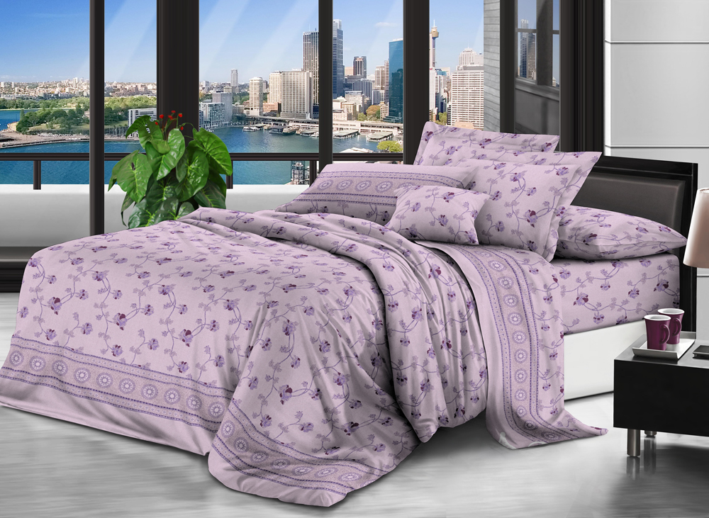 

Комплект постельного белья Modern Микросатин 15-0115 Plum King Size