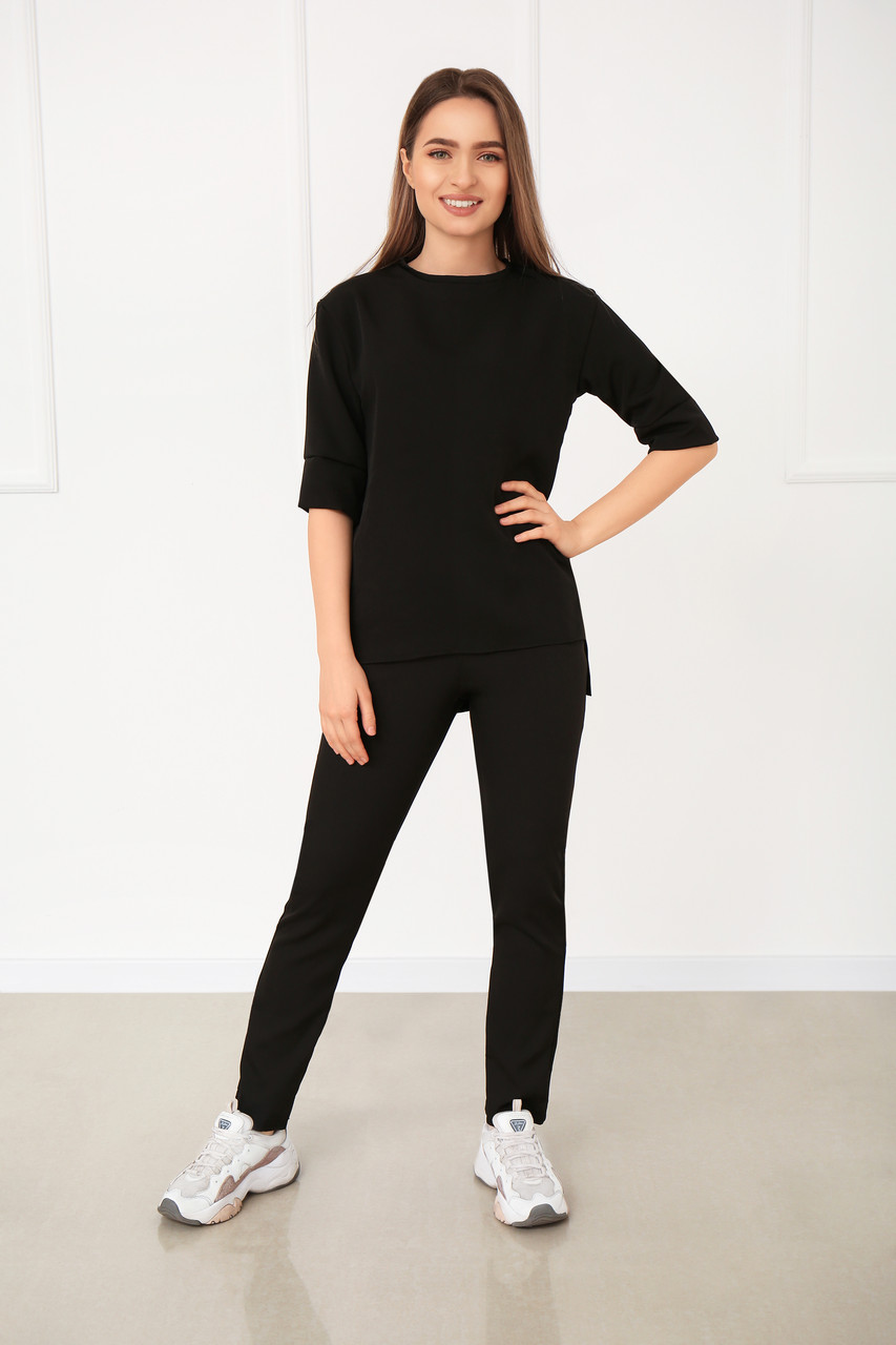 

Легкий костюм Fashion Girl "Moris" черный, Легкий костюм Fashion Girl "Moris" черный 42-44
