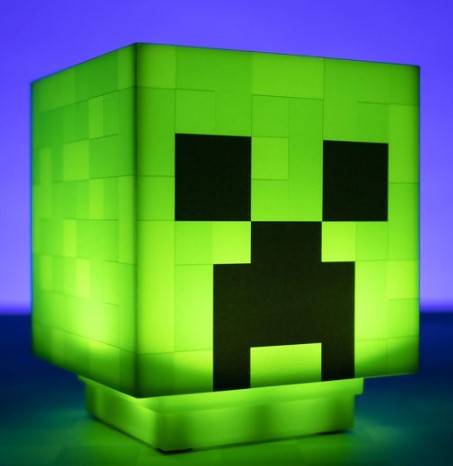 

Лампа Creeper из Майнкрафт зеленая АБС 10 см