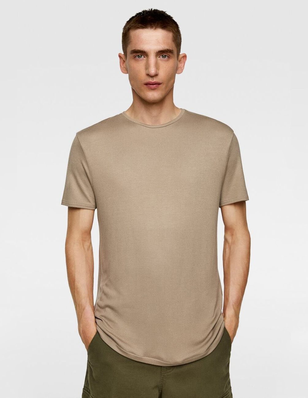 

Футболка Zara М0108724 (4231/406/704) цвет коричневый, Футболка Zara М0108724 (4231/406/704) цвет коричневый M