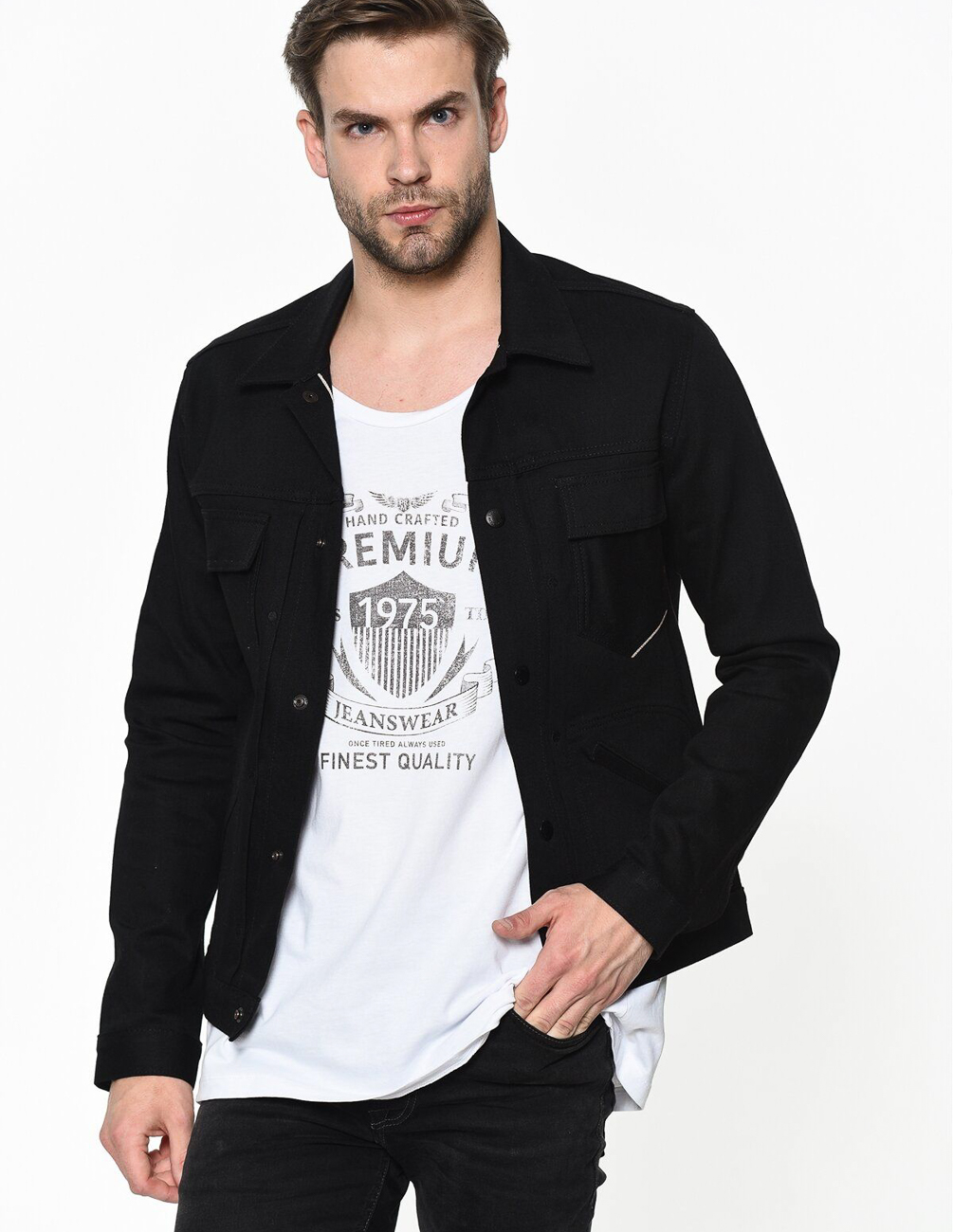 

Джинсовка JACK&JONES М0108429 цвет черный L