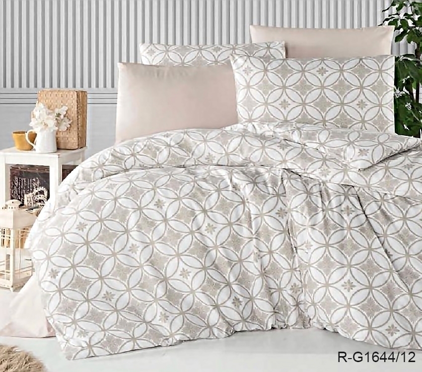 

Постельное белье с компаньоном (G1644/12) TAG tekstil 1.5-спальный Бежевый 000152376