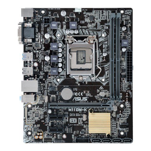 

Материнская плата ASUS H110M-K s1151, H110, 2xDDR4 DVI-VGA, mATX
