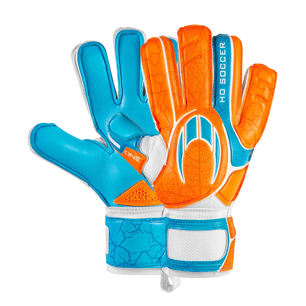 

Вратарские перчатки HO SOCCER ONE FLAT NEON BLUE, размер 7
