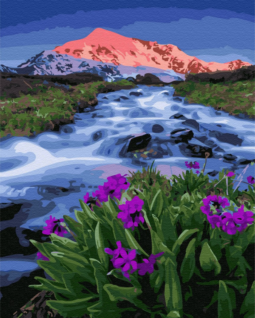 

Картина по номерам - Весна у подножья гор Brushme 40*50 см. (GX33321)